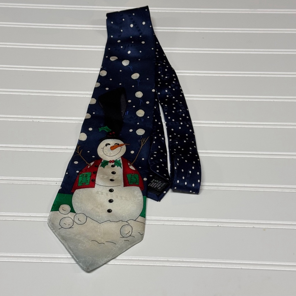 SpecialTies Hallmark Snowman Christmas Tie